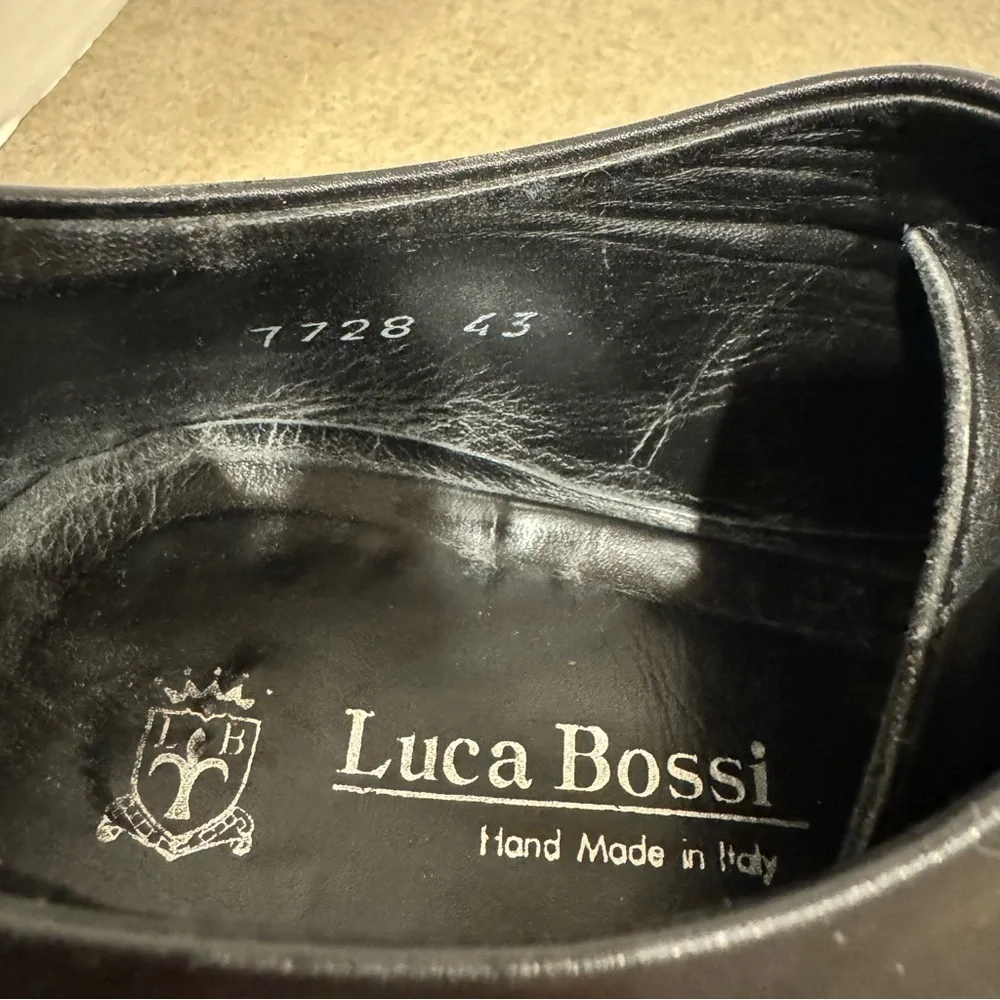 Luca Bossi features leather
